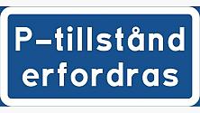 P-tillstånd erfordras 