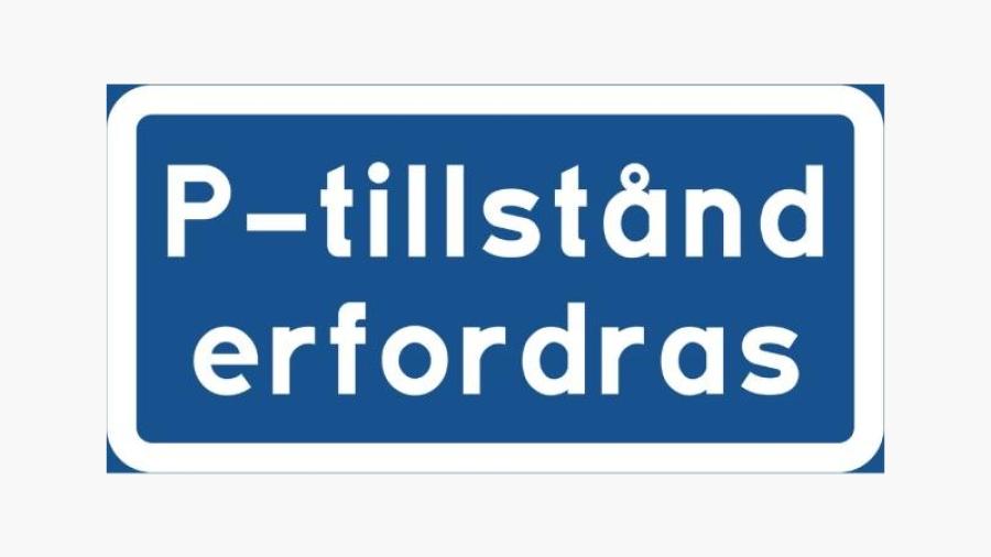 P-tillstånd erfordras 